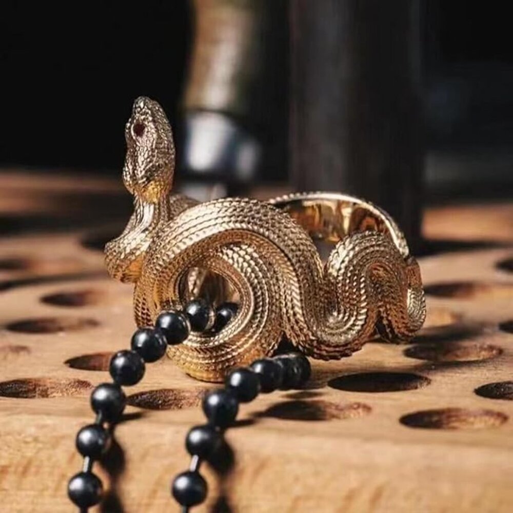 Snake Gold Ring - Picture 5 of 6